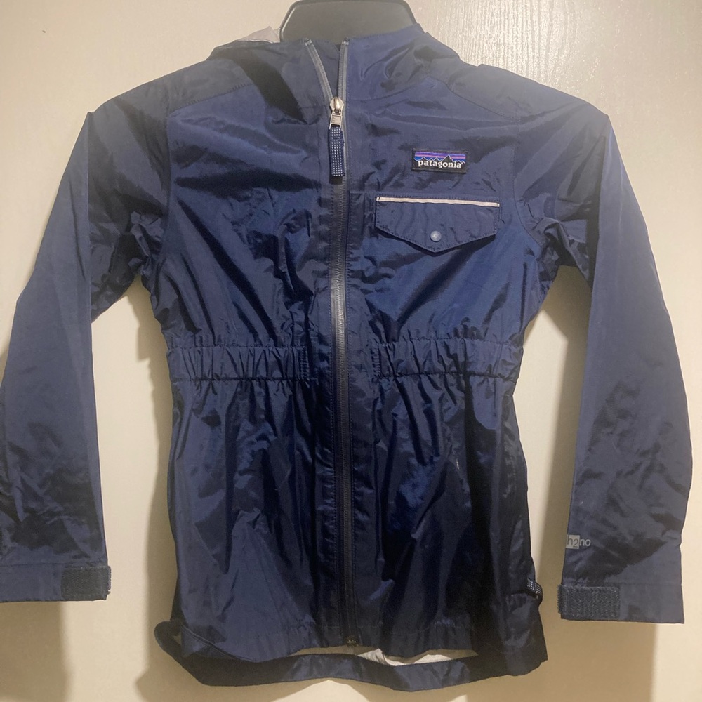 Patagonia Girls Navy rain Jacket